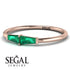 Thin Baguette Emerald Ring - Julianna No. 5 image 3