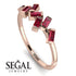 Thin Baguette Ruby Ring - Juliette No. 11 image 2