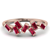 Thin Baguette Ruby Ring - Juliette No. 11 image 1