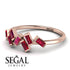 Thin Baguette Ruby Ring - Juliette No. 11 image 3