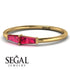 Thin Baguette Ruby Ring - Julianna No. 10