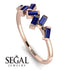 Thin Baguette Sapphire Ring - Juliette No. 14