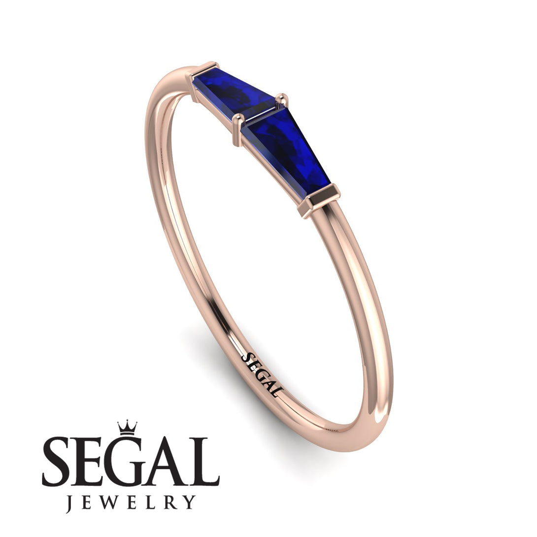 Thin Baguette Sapphire Ring - Julianna No. 14