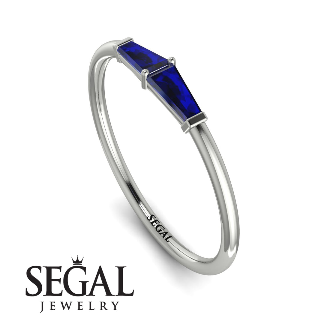 Thin Baguette Sapphire Ring - Julianna No. 15