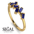 Thin Baguette Sapphire Ring - Juliette No. 13