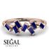 Thin Baguette Sapphire Ring - Juliette No. 14