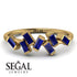 Thin Baguette Sapphire Ring - Juliette No. 13