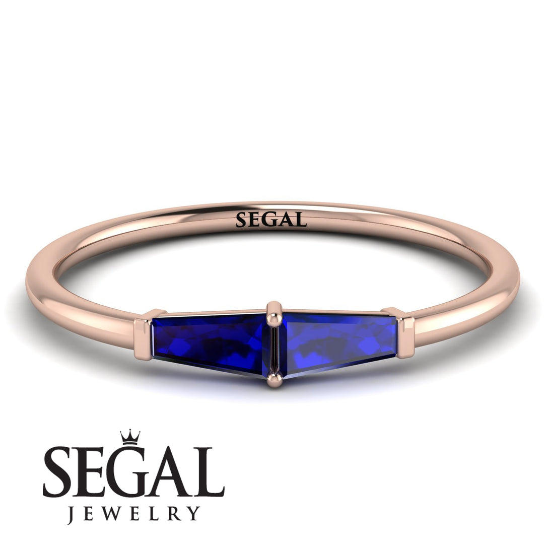 Thin Baguette Sapphire Ring - Julianna No. 14