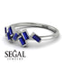 Thin Baguette Sapphire Ring - Juliette No. 15