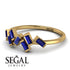 Thin Baguette Sapphire Ring - Juliette No. 13