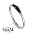 Thin Baguette Black Diamond Ring - Julianna No. 9 image 6