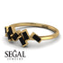 Thin Baguette Black Diamond Ring - Juliette No. 7 image 3