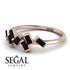 Thin Baguette Black Diamond Ring - Juliette No. 8 image 3