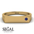 Thin Signature Band With Sapphire - Norah No. 13 image 6