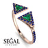 Triangle Emerald Open Ring - Nevaeh No. 65 image 2