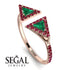 Triangle Emerald Open Ring - Nevaeh No. 50 image 2