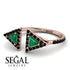 Triangle Emerald Open Ring - Nevaeh No. 35