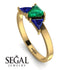 Triangle Emerald Engagement Ring - Molly No. 64