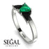 Triangle Emerald Engagement Ring - Molly No. 36