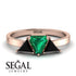 Triangle Emerald Engagement Ring - Molly No. 35