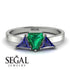 Triangle Emerald Engagement Ring - Molly No. 66