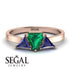 Triangle Emerald Engagement Ring - Molly No. 65
