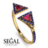 Triangle Ruby Open Ring - Nevaeh No. 70