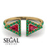 Triangle Ruby Open Ring - Nevaeh No. 25 image 10