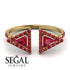 Triangle Ruby Open Ring - Nevaeh No. 55