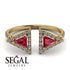 Triangle Ruby Open Ring - Nevaeh No. 10 image 10