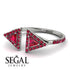 Triangle Ruby Open Ring - Nevaeh No. 57 image 3