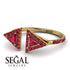 Triangle Ruby Open Ring - Nevaeh No. 55 image 3