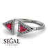 Triangle Ruby Open Ring - Nevaeh No. 12