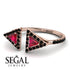 Triangle Ruby Open Ring - Nevaeh No. 41 image 3