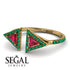 Triangle Ruby Open Ring - Nevaeh No. 25