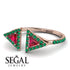 Triangle Ruby Open Ring - Nevaeh No. 26