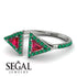 Triangle Ruby Open Ring - Nevaeh No. 27