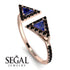 Triangle Sapphire Open Ring - Nevaeh No. 44