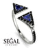Triangle Sapphire Open Ring - Nevaeh No. 45