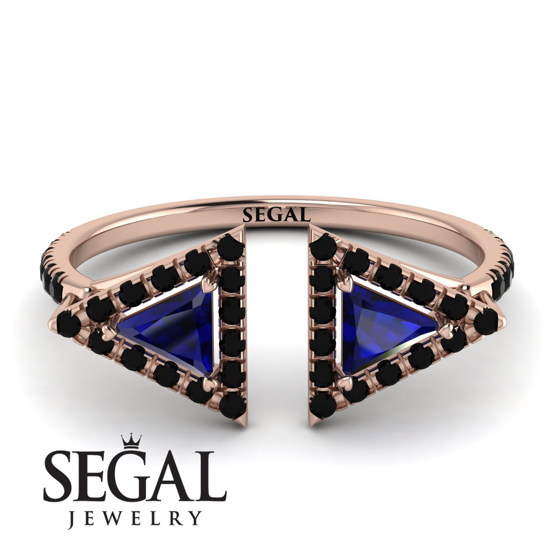 Triangle Sapphire Open Ring - Nevaeh No. 44