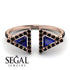 Triangle Sapphire Open Ring - Nevaeh No. 44