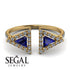 Triangle Sapphire Open Ring - Nevaeh No. 13