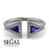 Triangle Sapphire Open Ring - Nevaeh No. 15 image 10