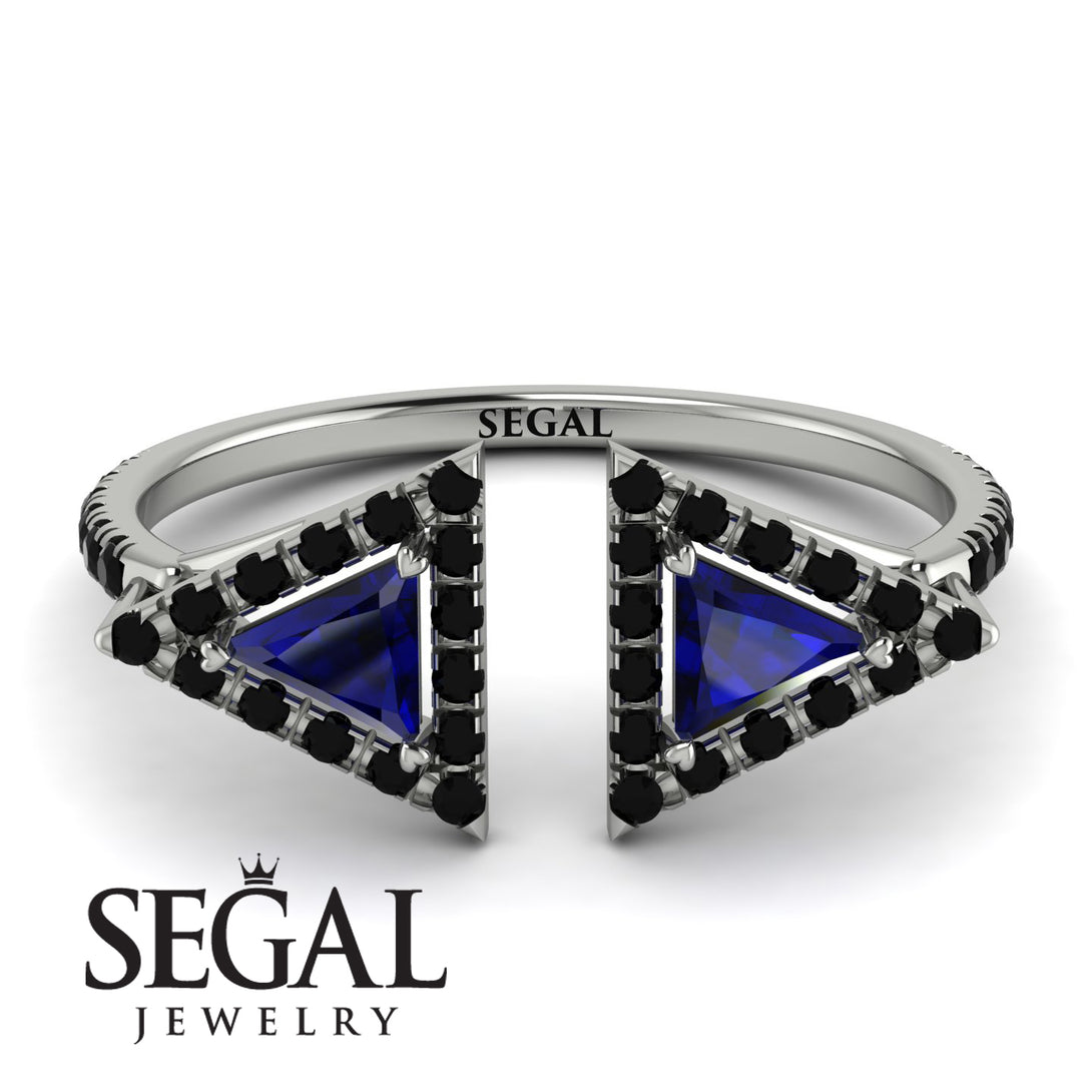 Triangle Sapphire Open Ring - Nevaeh No. 45