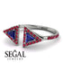 Triangle Sapphire Open Ring - Nevaeh No. 60