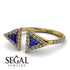 Triangle Sapphire Open Ring - Nevaeh No. 13 image 3