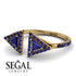 Triangle Sapphire Open Ring - Nevaeh No. 73