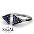 Triangle Sapphire Open Ring - Nevaeh No. 45