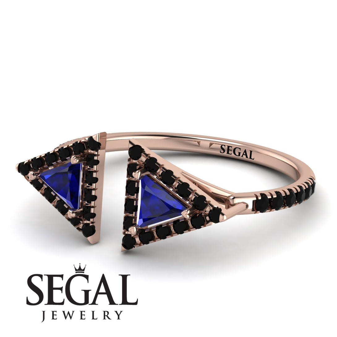 Triangle Sapphire Open Ring - Nevaeh No. 44