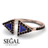 Triangle Sapphire Open Ring - Nevaeh No. 44